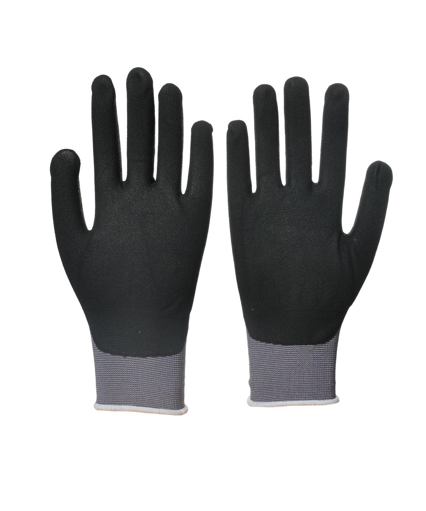 Manuși Ultra-Flexibile de Construcții - Căptușeală din Spandex cu Strat de Nitril si Nisip Negru