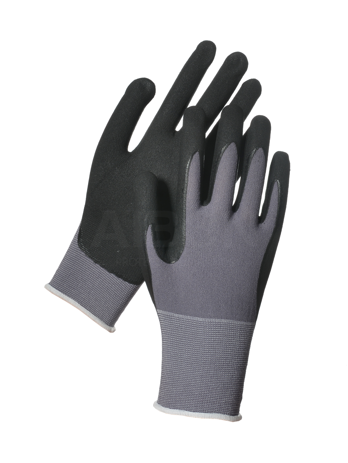 Manuși Ultra-Flexibile de Construcții - Căptușeală din Spandex cu Strat de Nitril si Nisip Negru